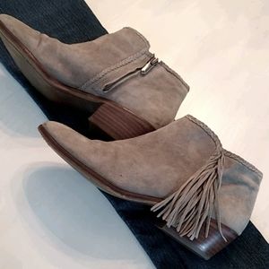 Sam Edelman Genuine Taupe Suede Booties 8.5M